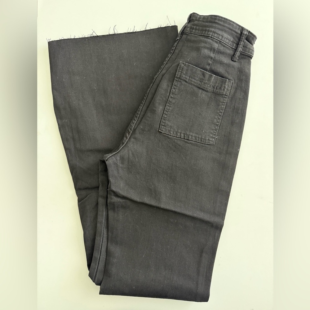 Cupshe Black Flare Wide Leg Jeans Size Small - Picture 7 of 7